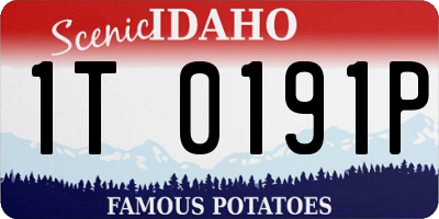 ID license plate 1T0191P