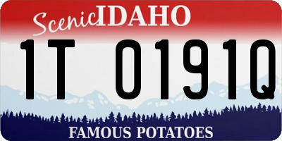 ID license plate 1T0191Q