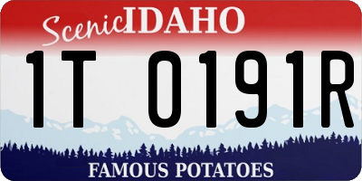 ID license plate 1T0191R