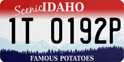 ID license plate 1T0192P