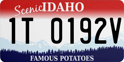 ID license plate 1T0192V