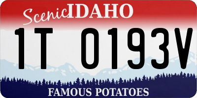 ID license plate 1T0193V