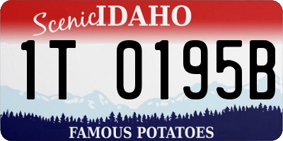 ID license plate 1T0195B