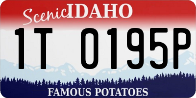 ID license plate 1T0195P