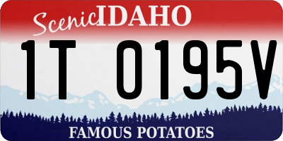 ID license plate 1T0195V