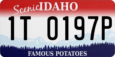 ID license plate 1T0197P