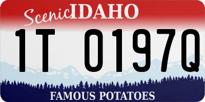 ID license plate 1T0197Q
