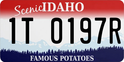 ID license plate 1T0197R