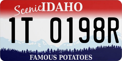 ID license plate 1T0198R