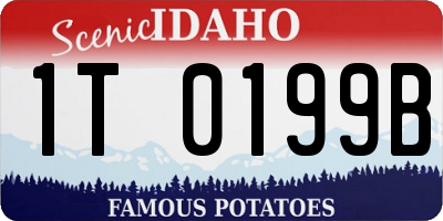 ID license plate 1T0199B