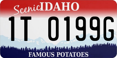 ID license plate 1T0199G