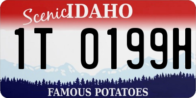 ID license plate 1T0199H