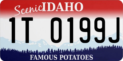 ID license plate 1T0199J