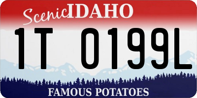 ID license plate 1T0199L