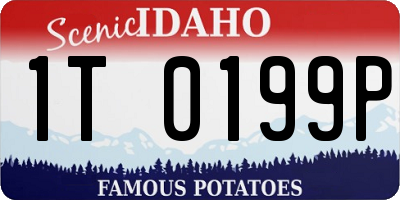 ID license plate 1T0199P