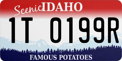 ID license plate 1T0199R