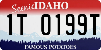 ID license plate 1T0199T