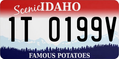 ID license plate 1T0199V
