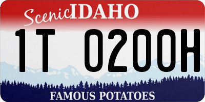 ID license plate 1T0200H