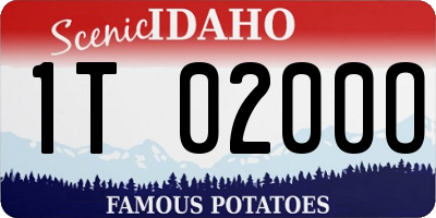 ID license plate 1T0200O