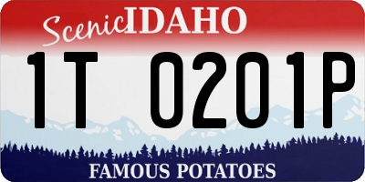 ID license plate 1T0201P
