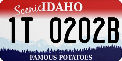 ID license plate 1T0202B