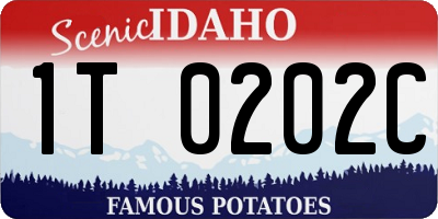 ID license plate 1T0202C