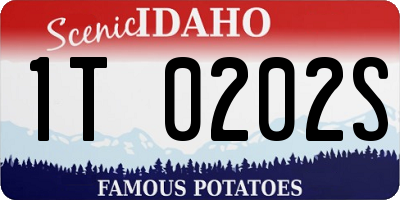 ID license plate 1T0202S