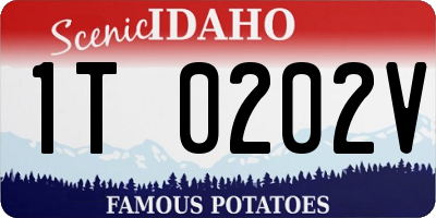 ID license plate 1T0202V