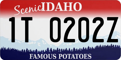 ID license plate 1T0202Z