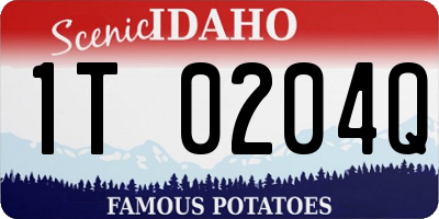 ID license plate 1T0204Q