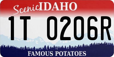 ID license plate 1T0206R
