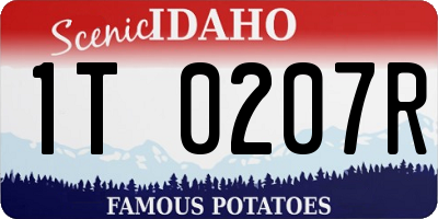 ID license plate 1T0207R