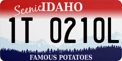 ID license plate 1T0210L