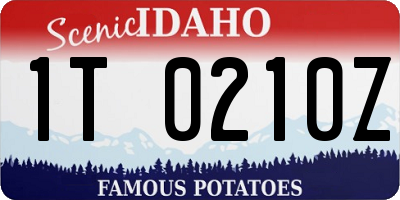 ID license plate 1T0210Z