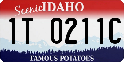 ID license plate 1T0211C
