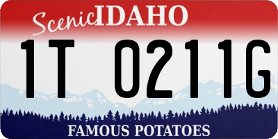 ID license plate 1T0211G