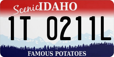 ID license plate 1T0211L