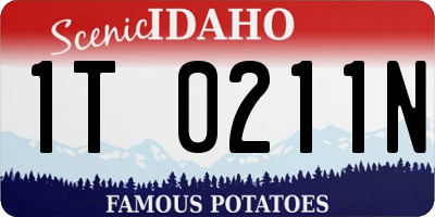 ID license plate 1T0211N