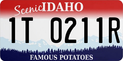 ID license plate 1T0211R