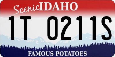 ID license plate 1T0211S