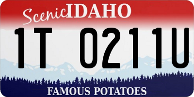 ID license plate 1T0211U