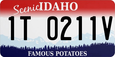 ID license plate 1T0211V