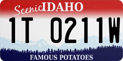 ID license plate 1T0211W