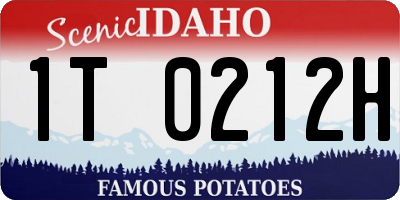 ID license plate 1T0212H