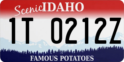 ID license plate 1T0212Z