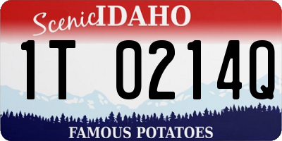 ID license plate 1T0214Q