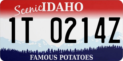 ID license plate 1T0214Z