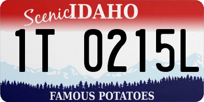 ID license plate 1T0215L