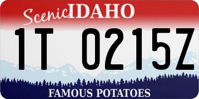ID license plate 1T0215Z